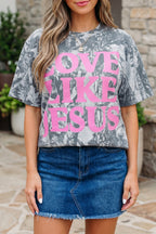 Camo Woodland LOVE LIKE JESUS Casual Tee