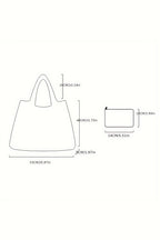 Bluing Large Foldable Christmas Holiday Reusable Oxford Bag