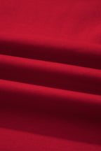 Racing Red Reversible Contrast-Stitched T-Shirt