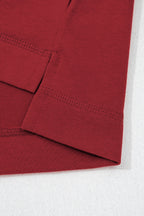 Racing Red Drop Shoulder Boxy Tee and Barrel Pants Set