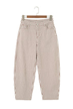 Striped Casual Barrel Jeans