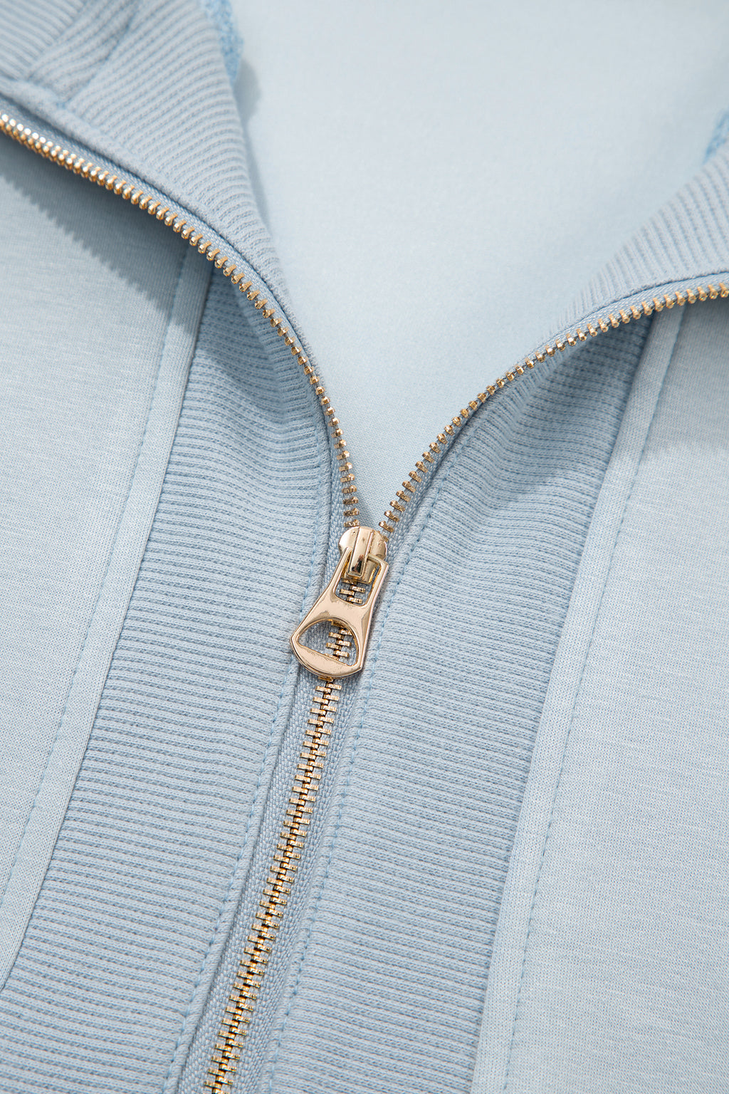 Half Zip Polo Tee Casual Pant Set