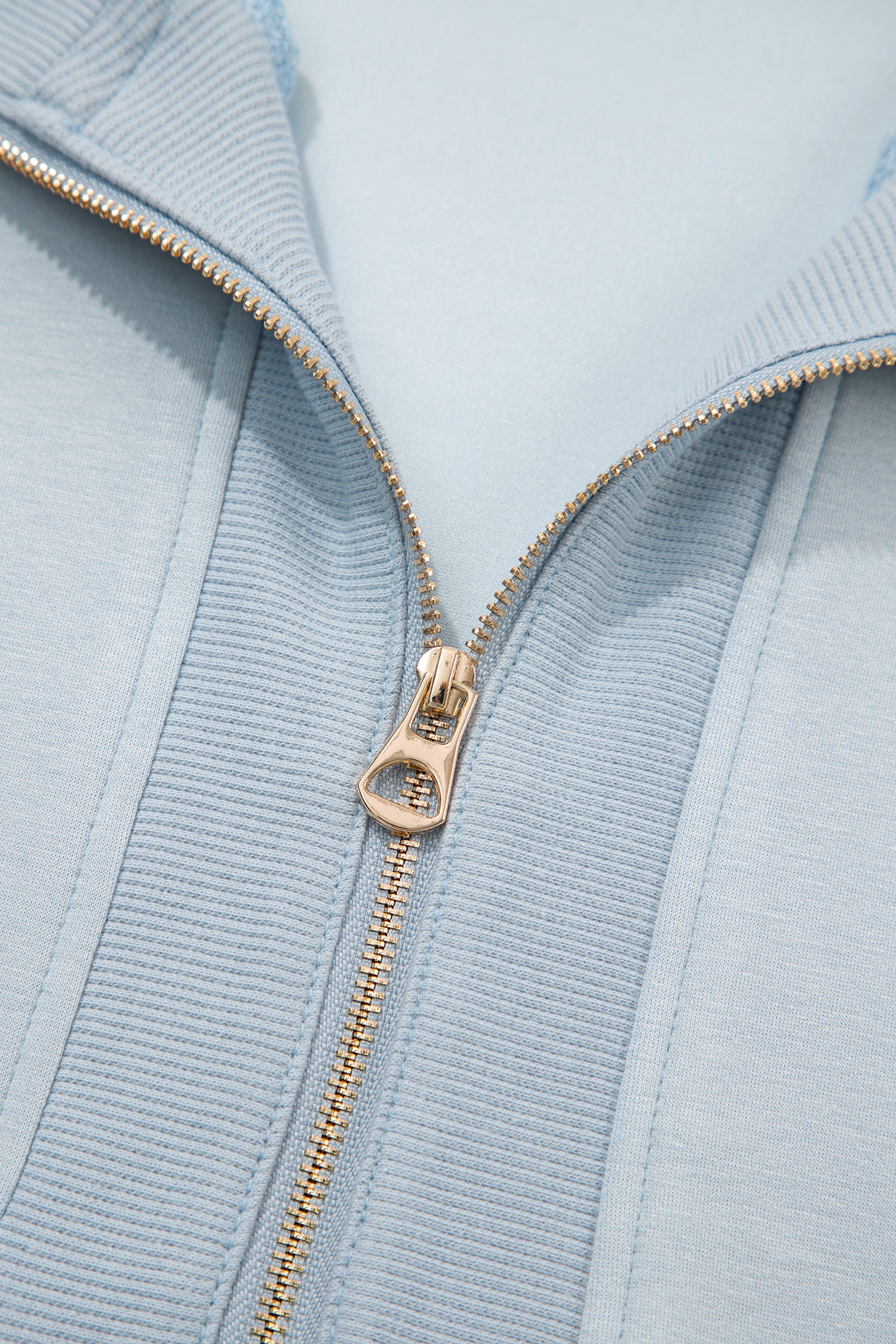 Half Zip Polo Tee Casual Pant Set
