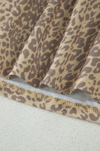 Leopard Retro Studded Star Patch Loose Tee