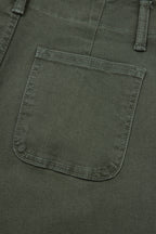 2-Button High Waist Flared Bottom Jeans