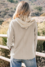 2 in 1 Thermal Knit Textured Hooded Jacket