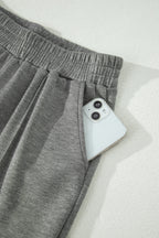 Half Zip Polo Tee Casual Pant Set