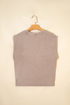 Smoke Gray Cowboy & Beer Western Graphic Mineral Wash Tank Top