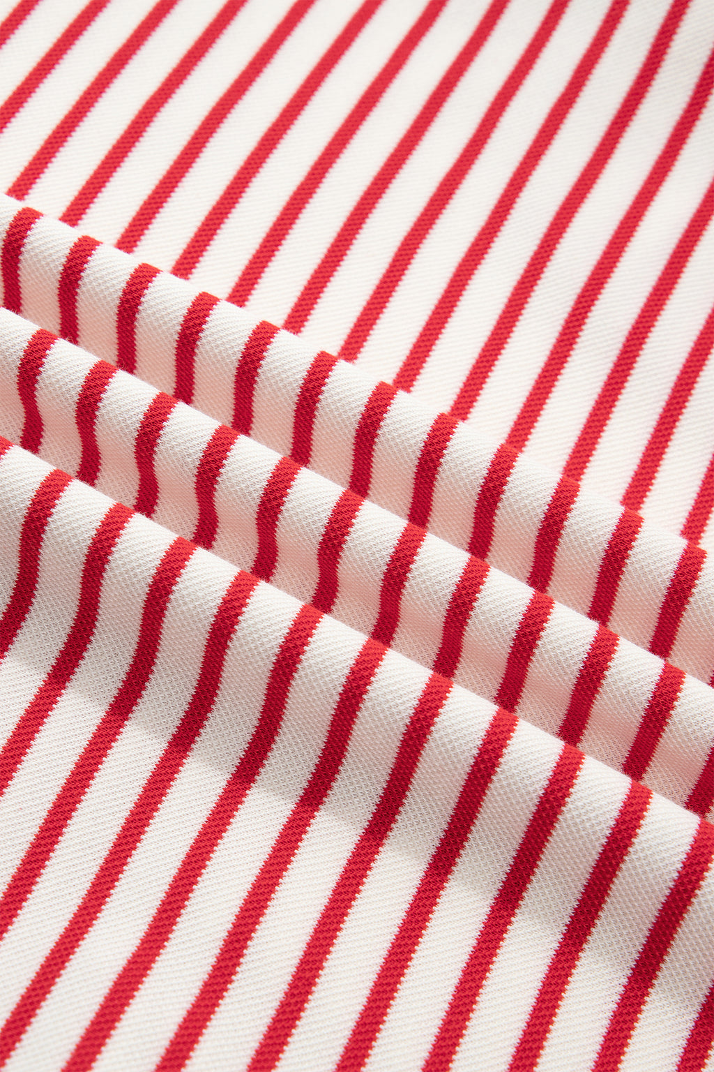 Striped Quarter Zip Polo Collar T Shirt Dress with Pockets