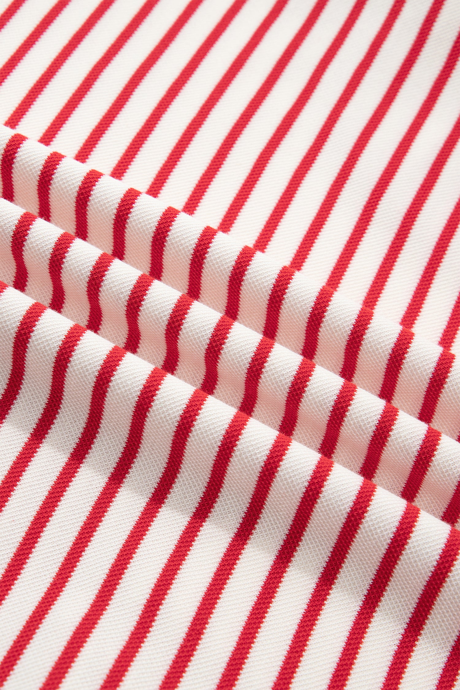 Striped Quarter Zip Polo Collar T Shirt Dress with Pockets