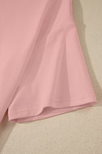 Solid Colour High Neck Oversize Tee
