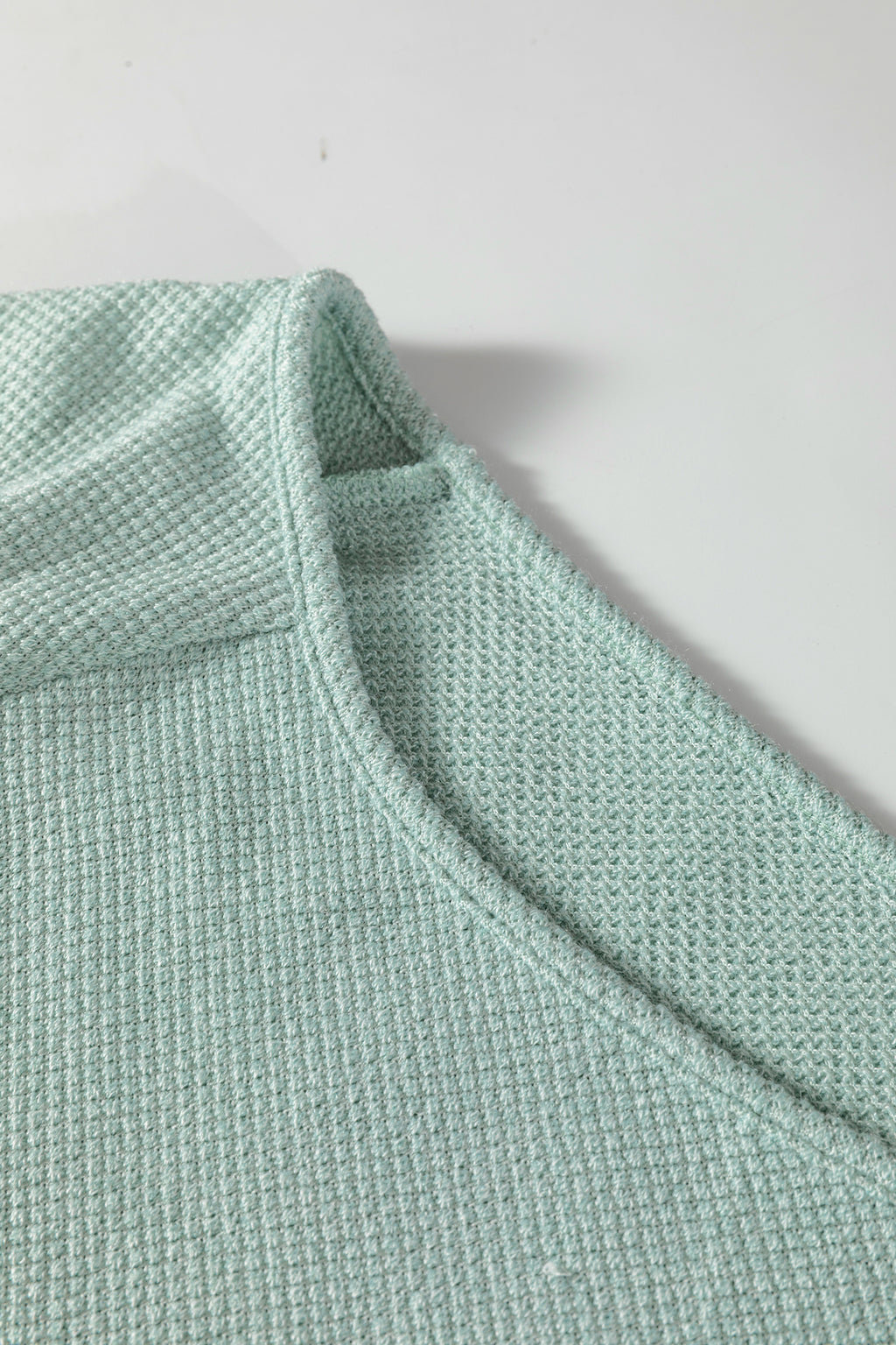 Textured Raglan Sleeve Knit Loose Top