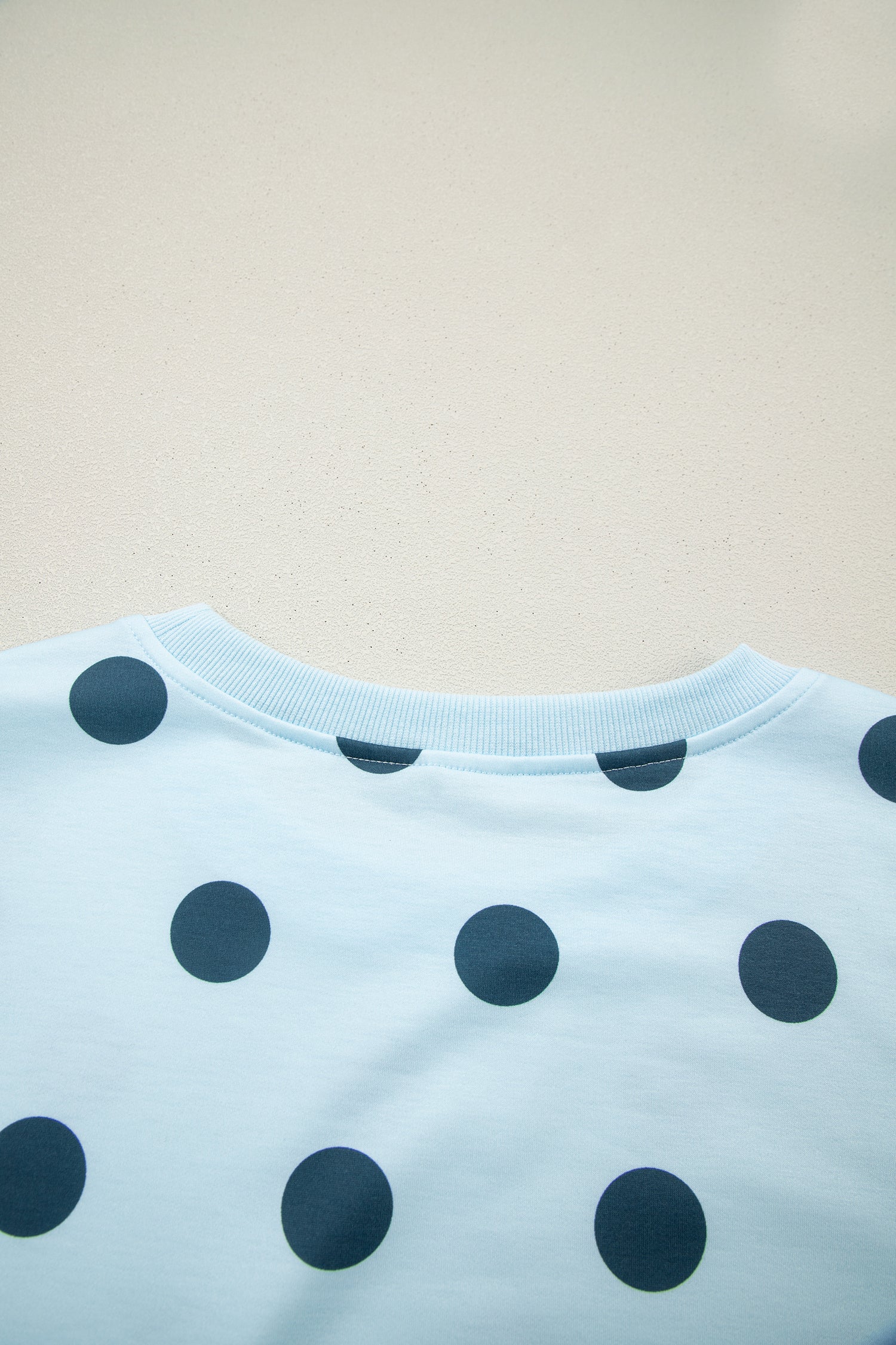 Ribbed Trim Polka Dot Print Tank Split Mini Skort 2pcs Set