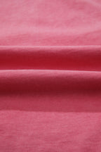 Red Independence Day Star Printed Mineral Wash T Shirt