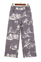 Grey Wild West Riding Vintage Printed Shift Jeans