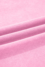 Sachet Pink Cotton Mineral Wash T Shirt