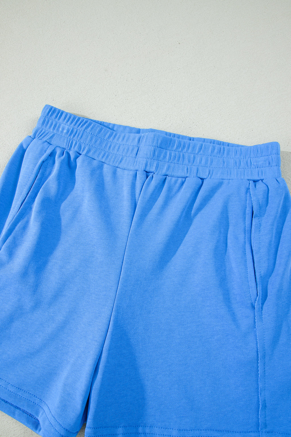 Slim Tank Top Elastic High Waist Shorts 2pcs Outfit