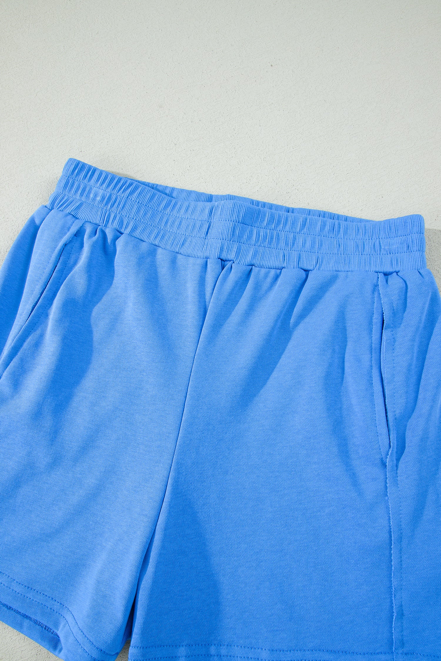 Slim Tank Top Elastic High Waist Shorts 2pcs Outfit
