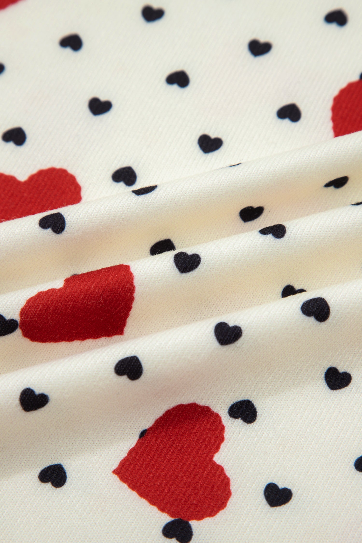 Dotted Heart Festive Valentine Blouse