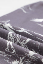 Grey Wild West Riding Vintage Printed Shift Jeans