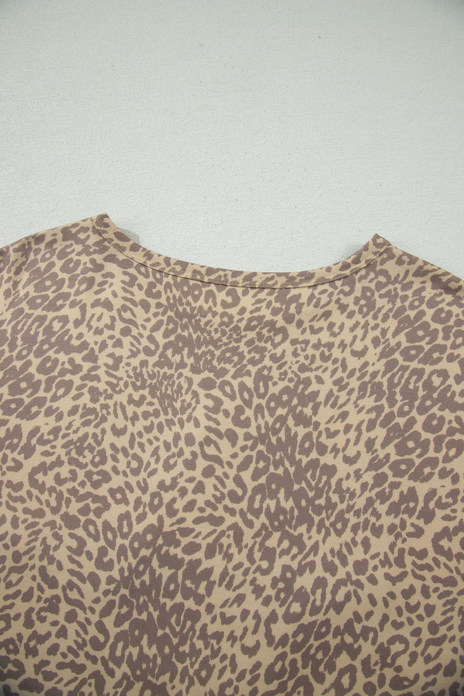 Leopard Retro Studded Star Patch Loose Tee