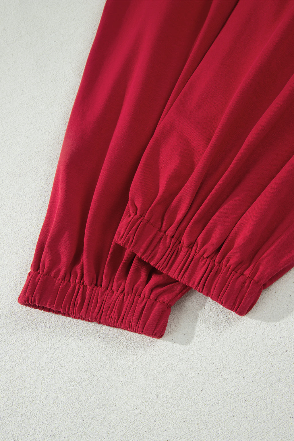 Solid Colour Cropped Tank Top and Jogger Pants Set