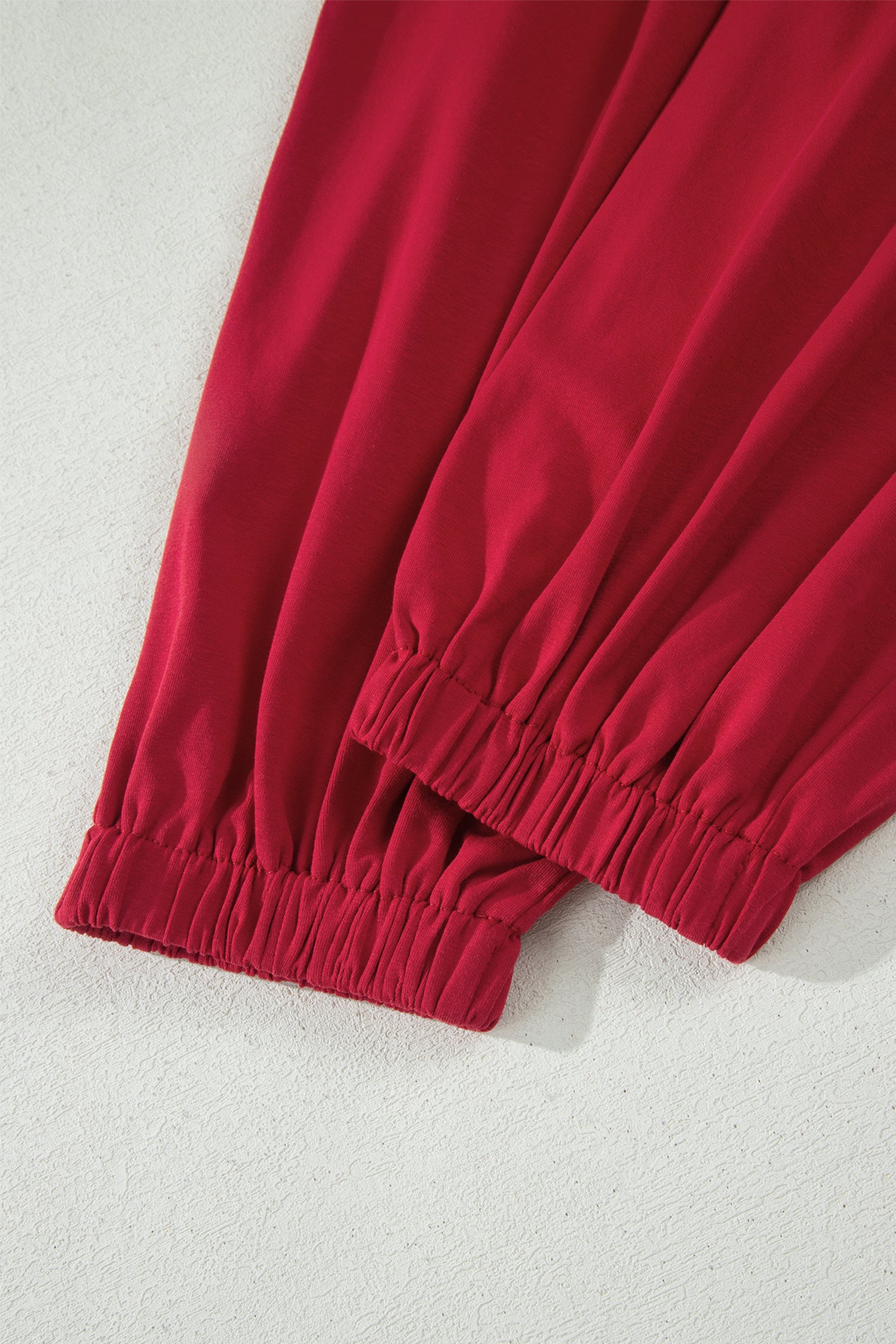 Solid Colour Cropped Tank Top and Jogger Pants Set