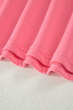 Half Zipped Ruffled Short Set