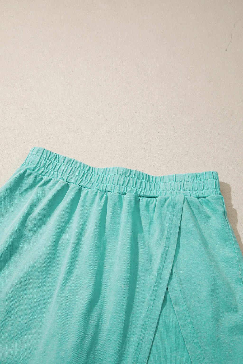 Mineral Wash V Neck Tee Matching Skort Set