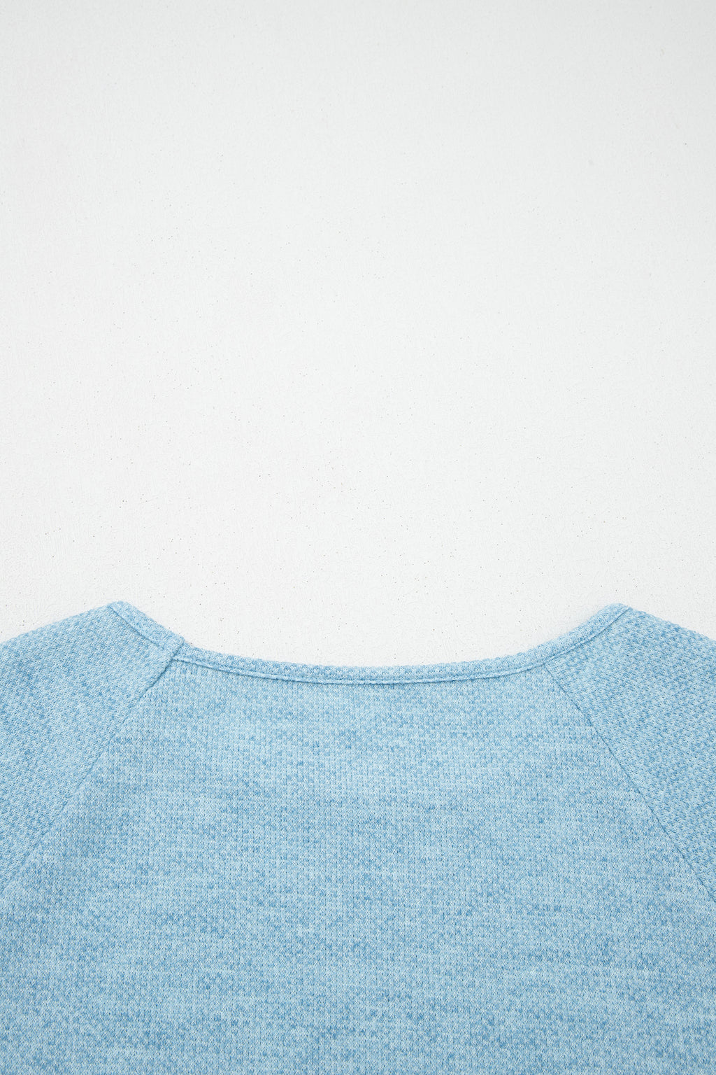 Textured Raglan Sleeve Knit Loose Top