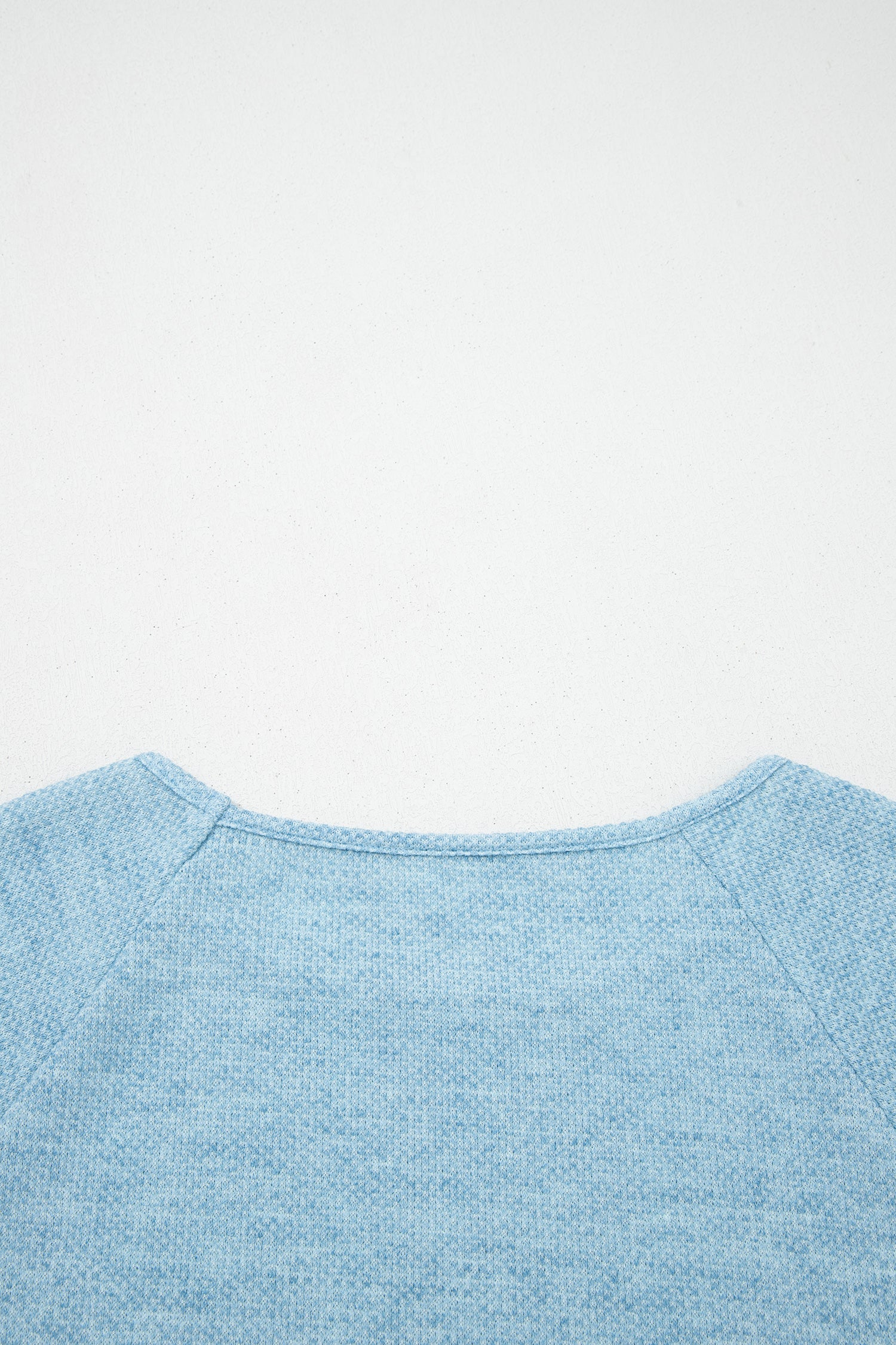 Textured Raglan Sleeve Knit Loose Top