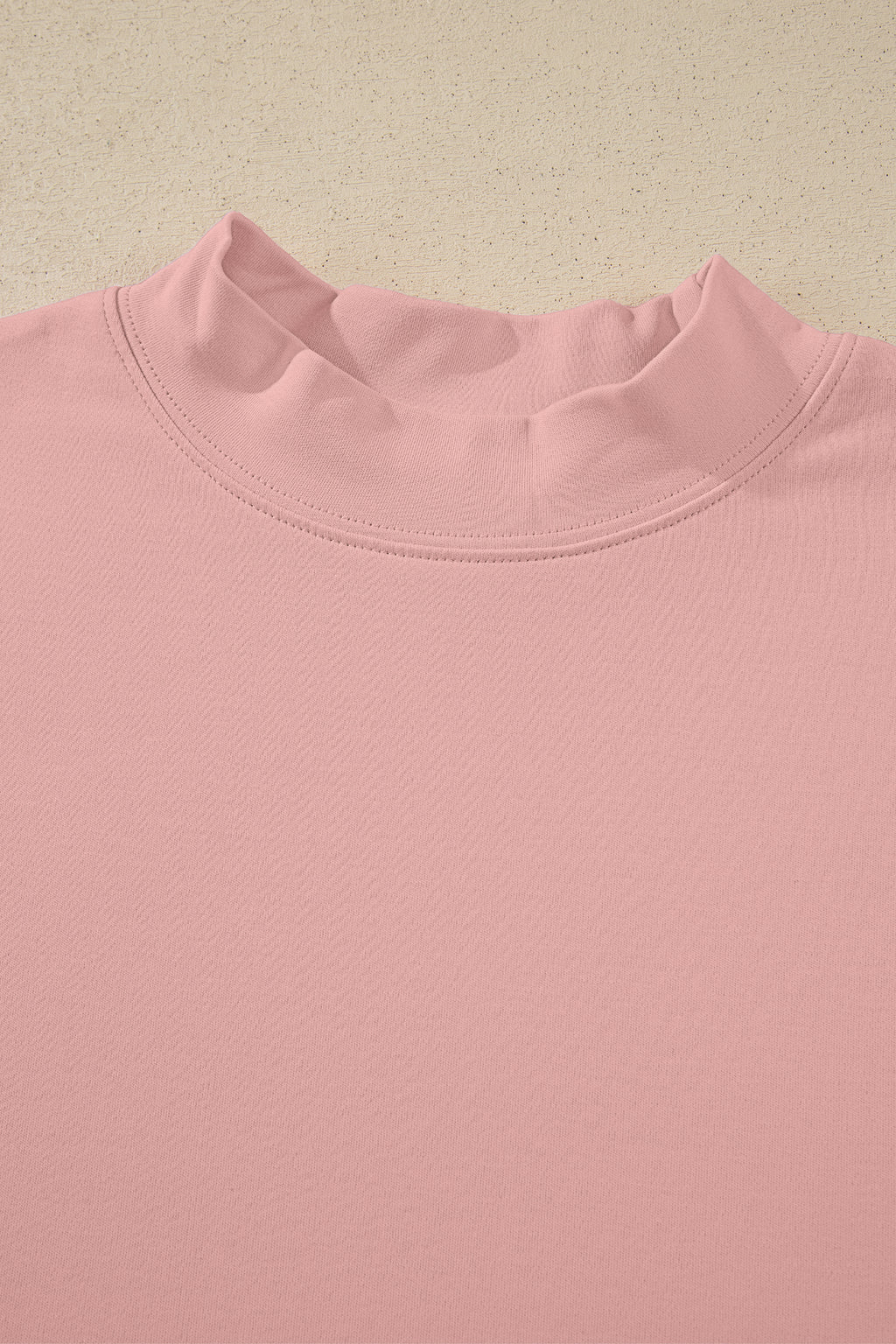 Solid Colour High Neck Oversize Tee