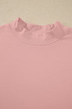 Solid Colour High Neck Oversize Tee