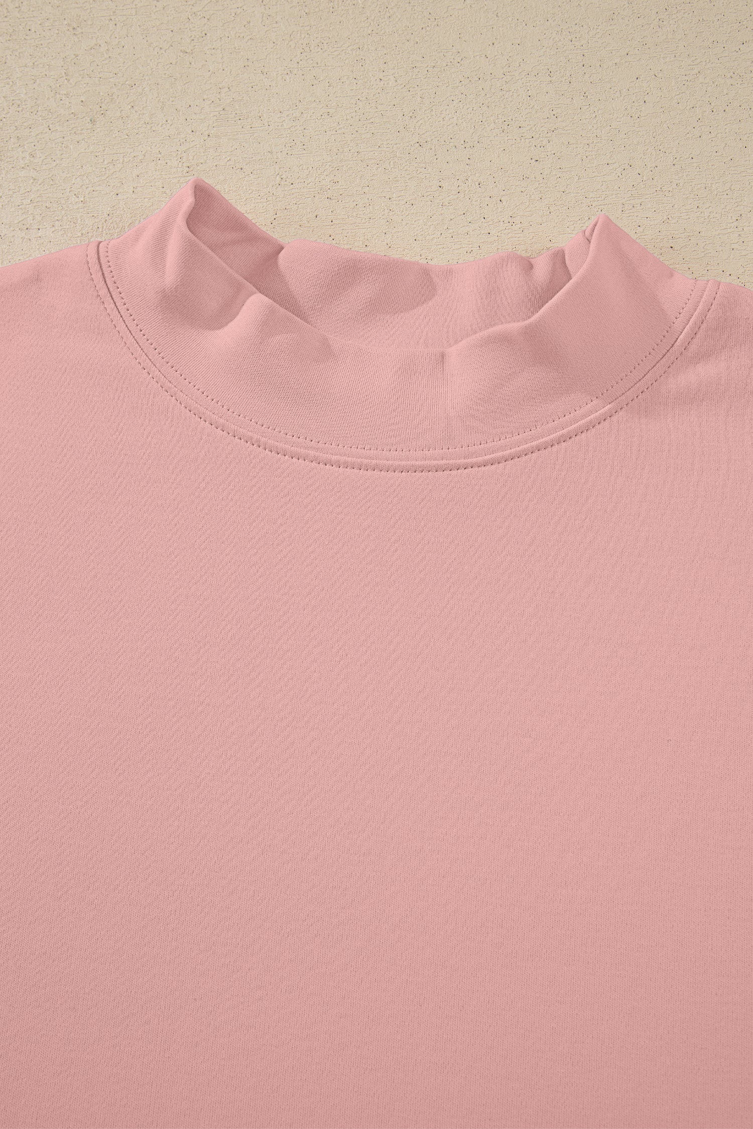 Solid Colour High Neck Oversize Tee