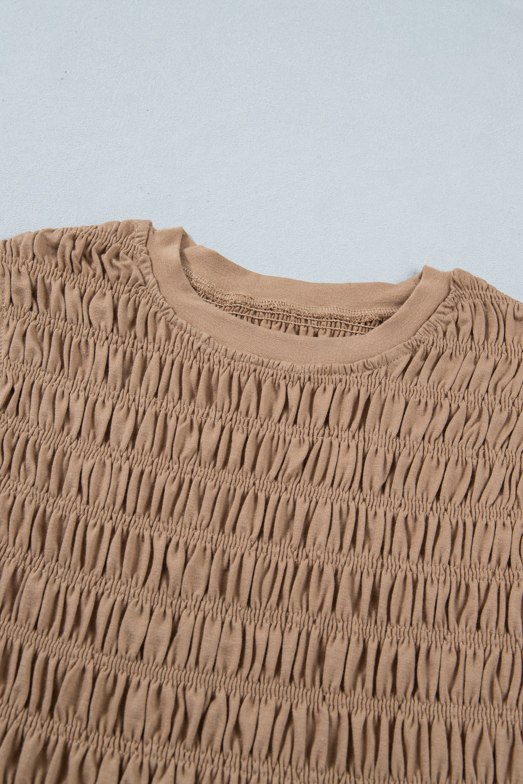 Shirred Slim Fit Ruffle Hem Tank Top