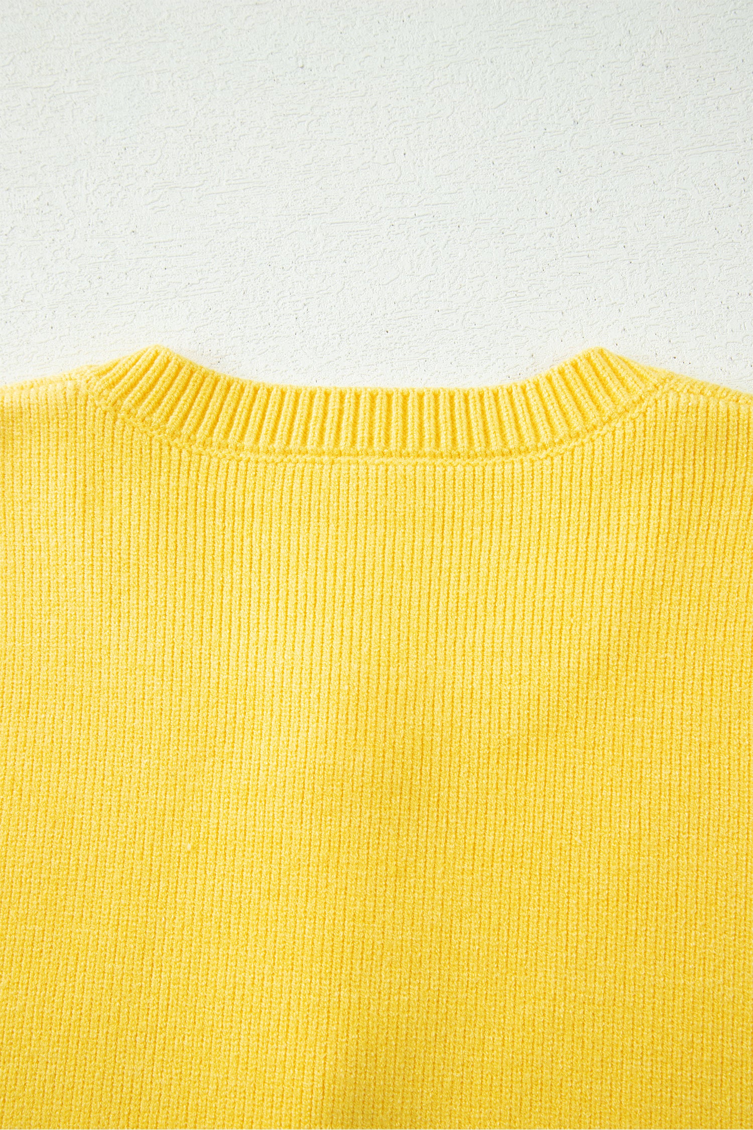 Solid Color Sleeveless Knit Button Pocketed Sweater