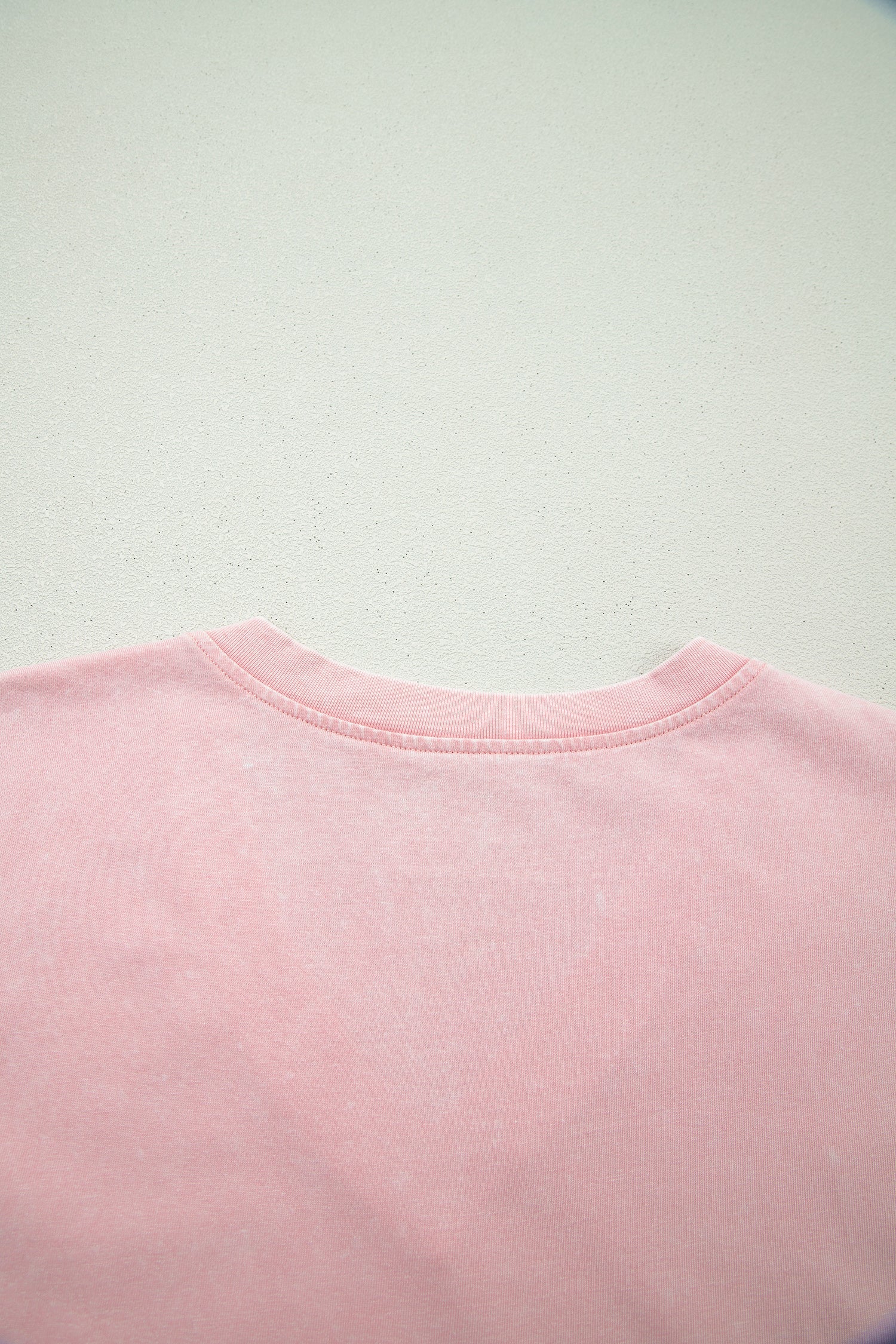 Mineral Wash V Neck Tee Matching Skort Set