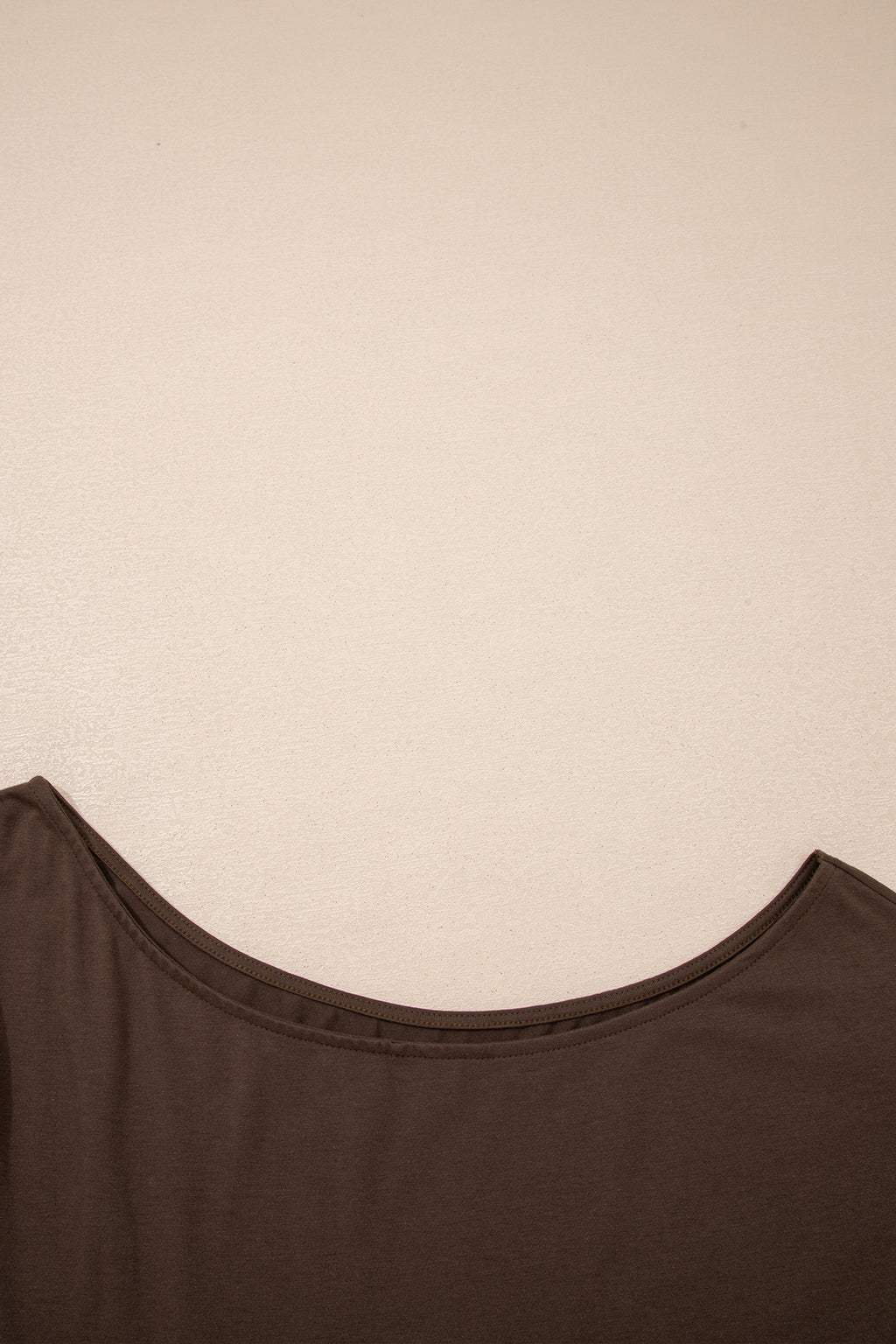 Plus Size Solid Color Asymmetric Neck Short Sleeve Blouse