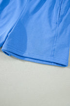 Slim Tank Top Elastic High Waist Shorts 2pcs Outfit