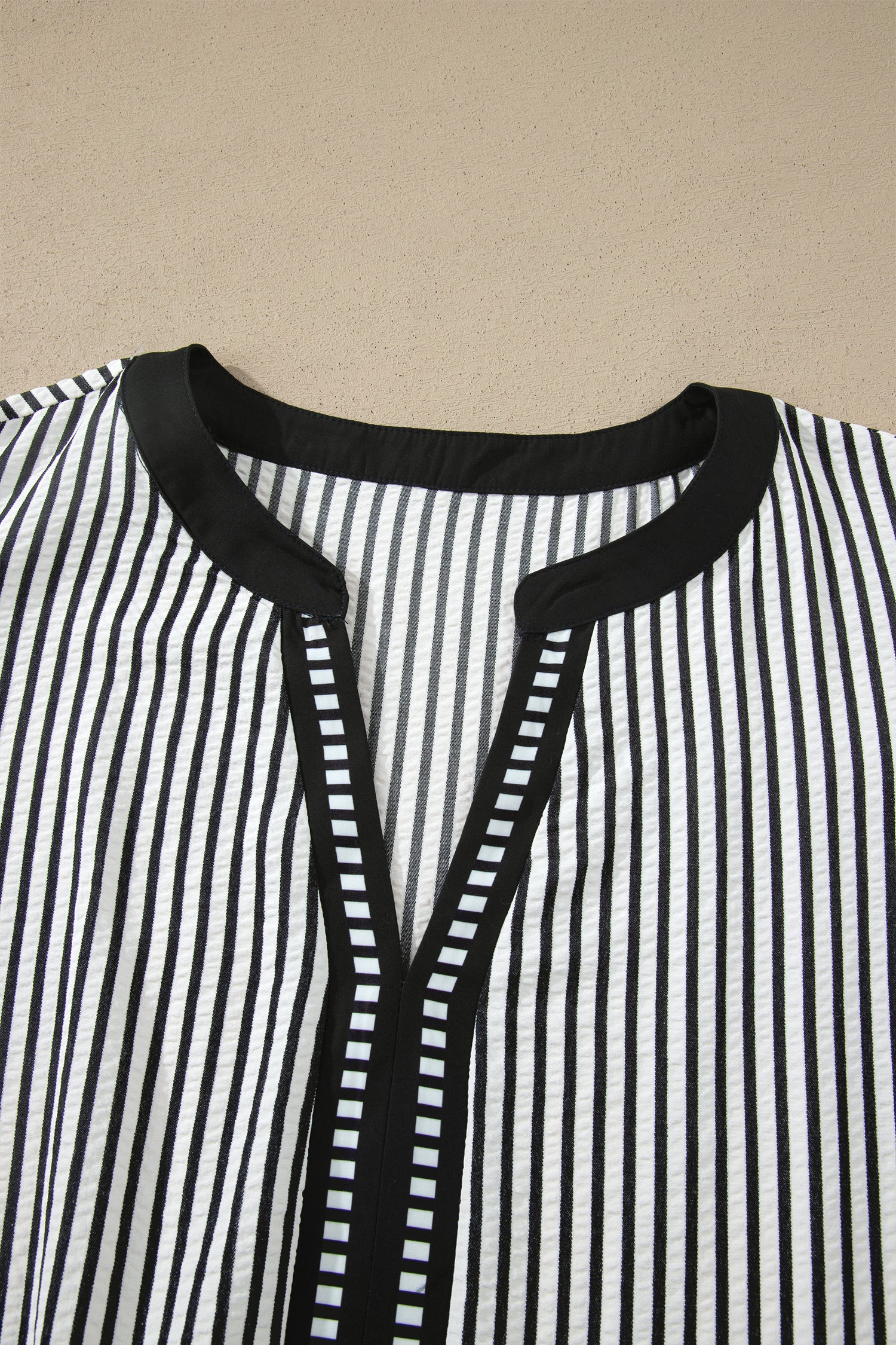 Striped Plus Size Slit V Neck Tiered Flutter Sleeve Maxi Dress