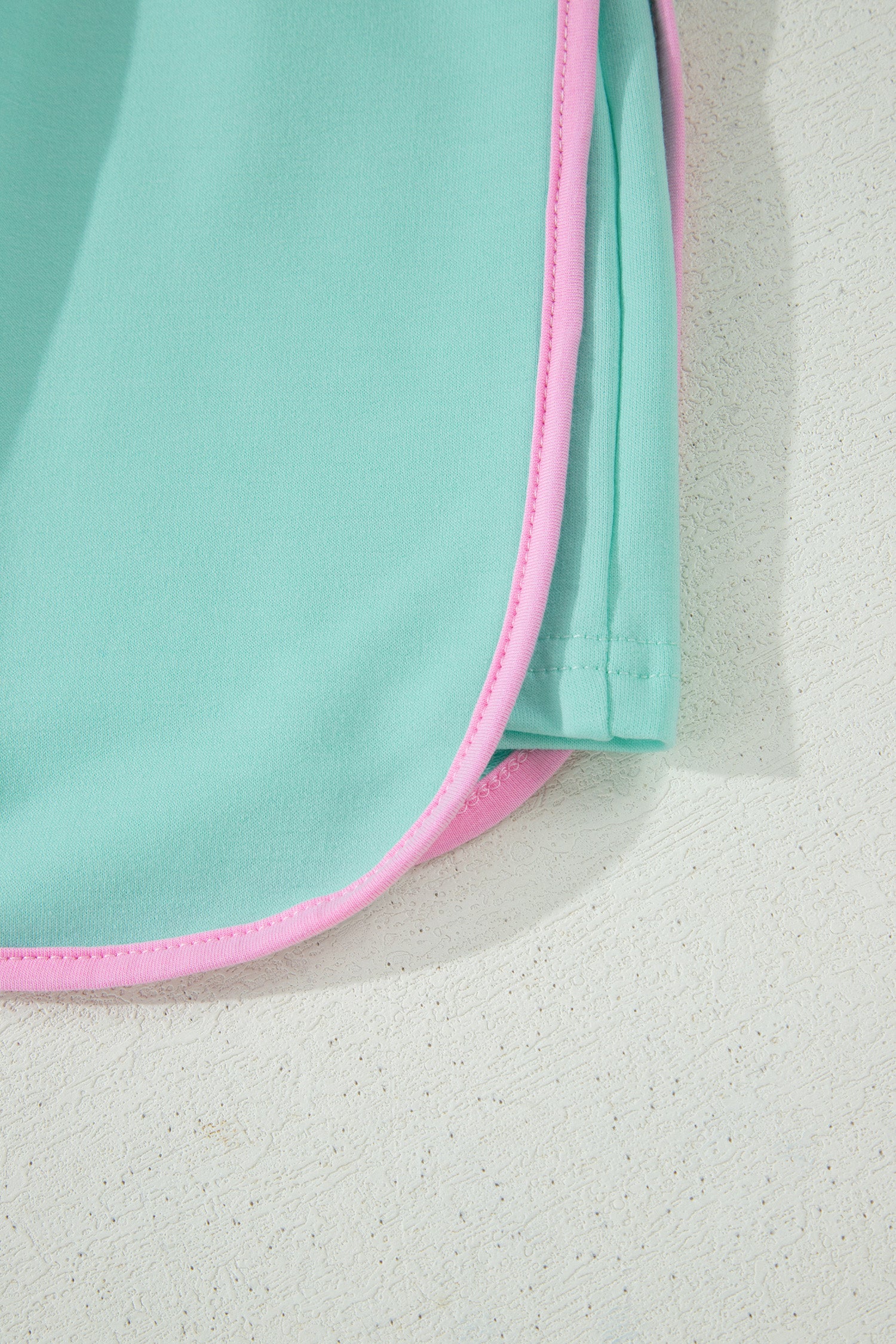 Color Block Edge Drop Shoulder T Shirt and Skort 2Pcs Set