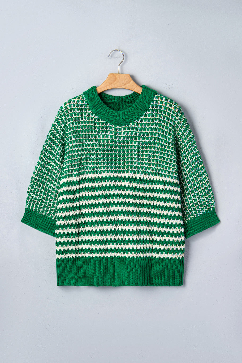 3/4 Draped Sleeve Slouchy Sweater