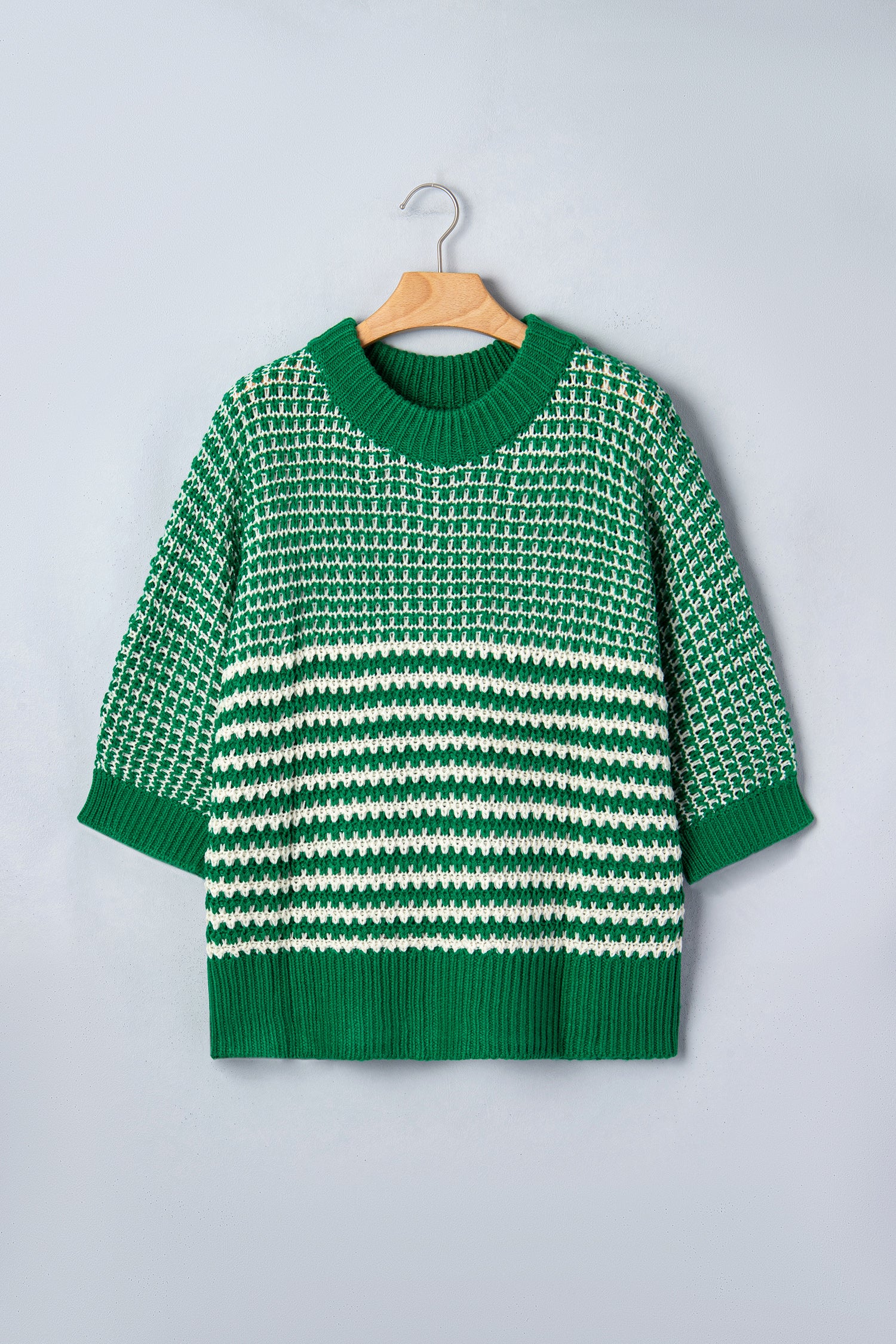3/4 Draped Sleeve Slouchy Sweater