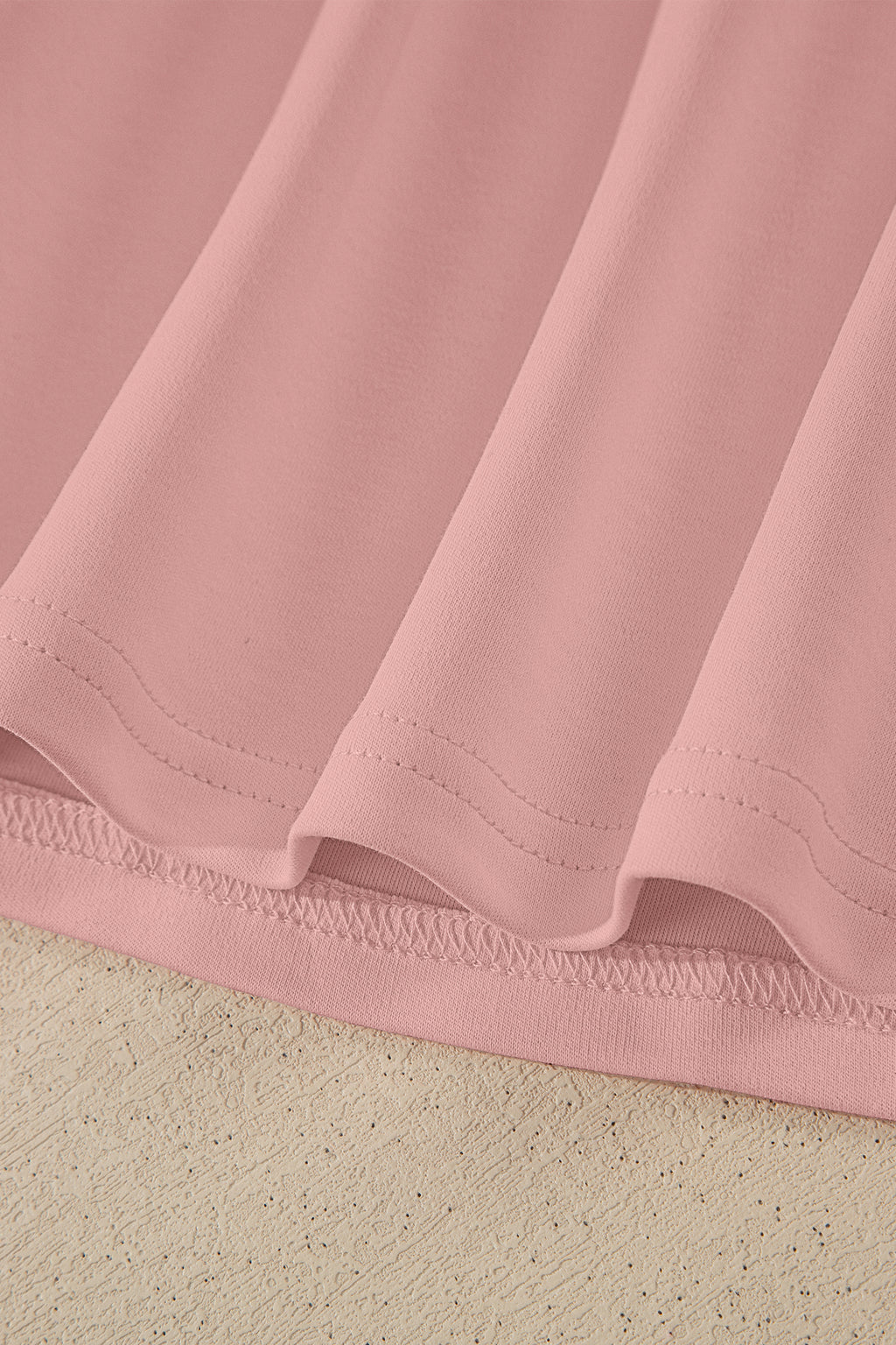 Solid Colour High Neck Oversize Tee