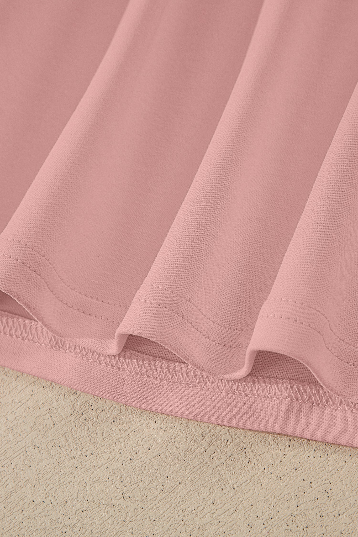 Solid Colour High Neck Oversize Tee