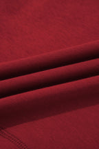Racing Red Drop Shoulder Boxy Tee and Barrel Pants Set