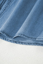 Myosotis Buttoned Down Slim Denim Shirt