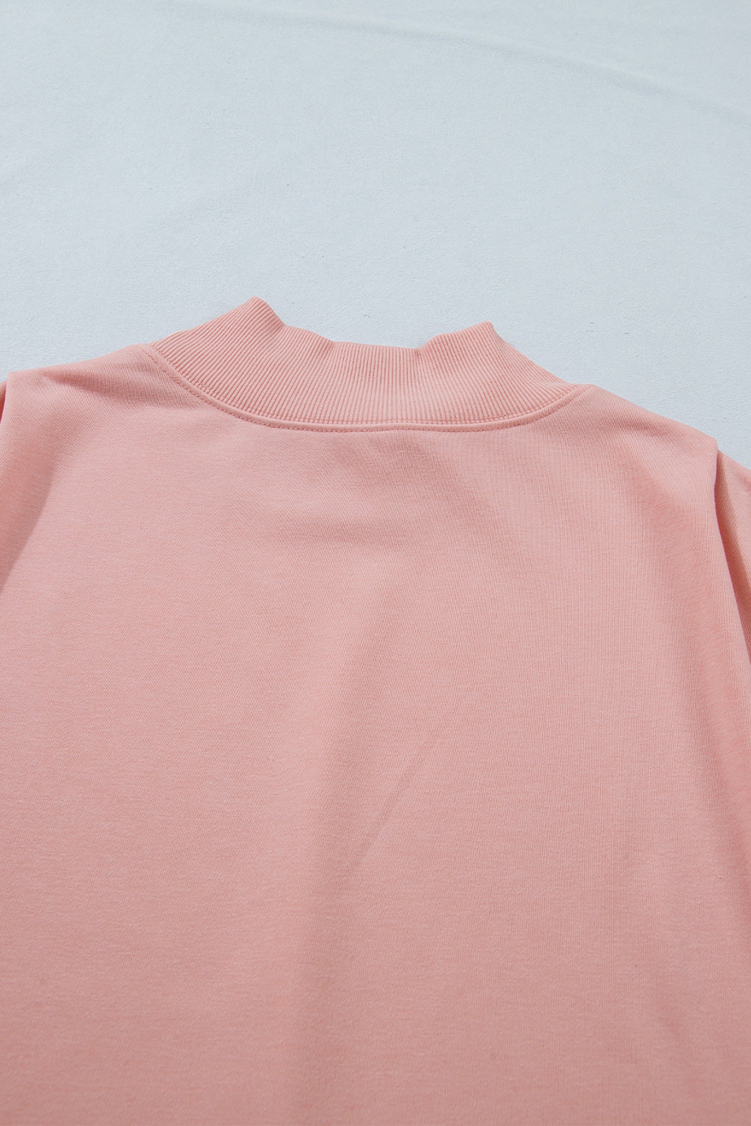 Solid Color High Neck Cap Sleeve Loose Top