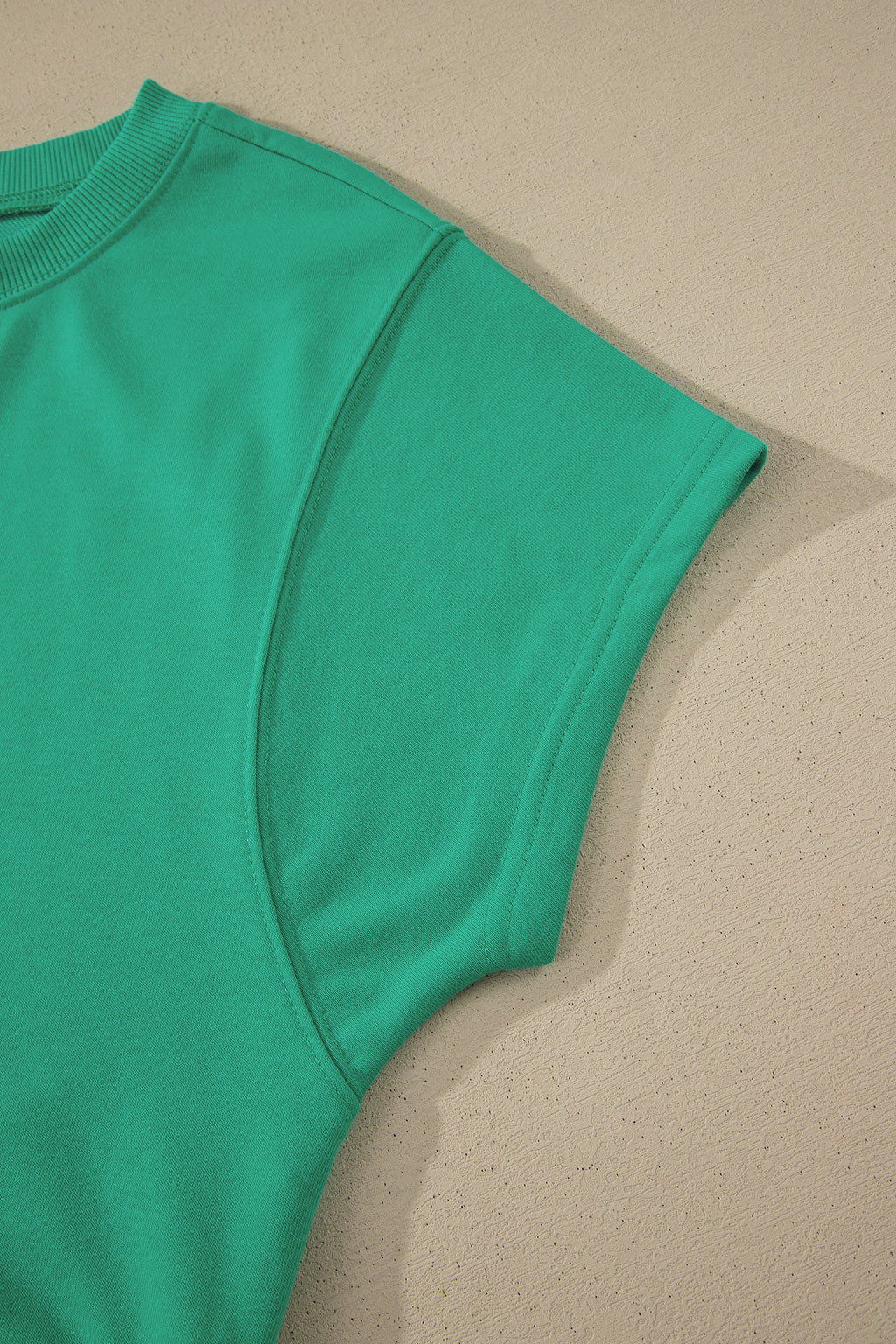 Solid Color Loose Tee Drawstring Shorts 2pcs Outfit