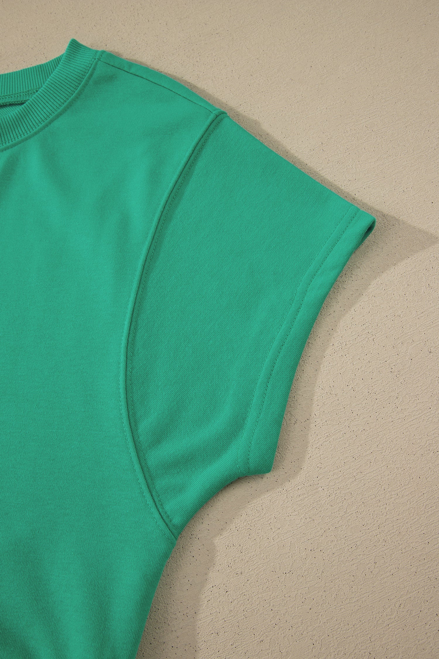 Solid Color Loose Tee Drawstring Shorts 2pcs Outfit